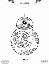 Coloring Pages Wars Star Library Bb8 sketch template