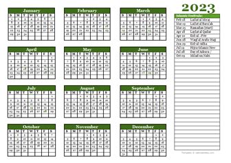 islamic calendar    calendar  update