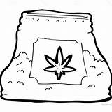 Weed Marijuana sketch template
