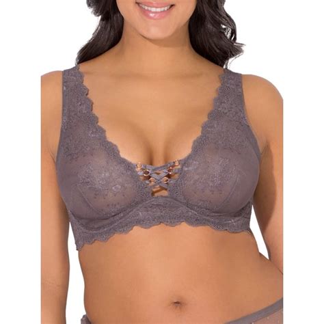 smart and sexy womens curvy lace up unlined underwire bra style sa1225