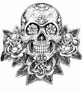 Skull Coloring Pages Tattoos Mexican Tattoo Dropbox Sugar Difficult Adults Designs sketch template