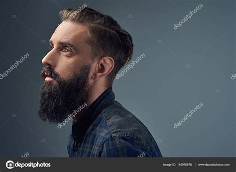 side view  bearded man stock photo  cfxquadro
