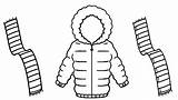 Jacket Coloring Winter Scarf Pages Color Clipart Drawing Coat Printable Sheets Life Wecoloringpage Kids Coats Two Getcolorings Popular Print Getdrawings sketch template