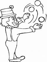 Coloring Clown Pages Juggling Circus Sherriallen Gif sketch template