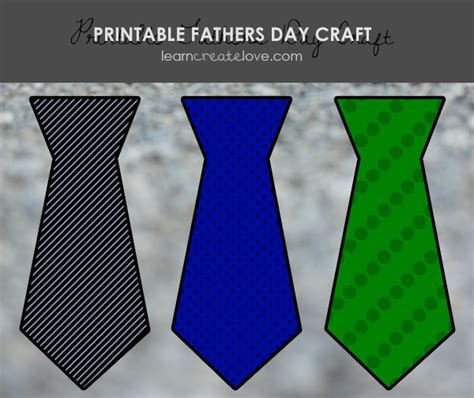 printable fathers day tie craft