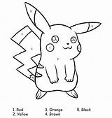 Number Kidsactivitiesblog Pikachu sketch template