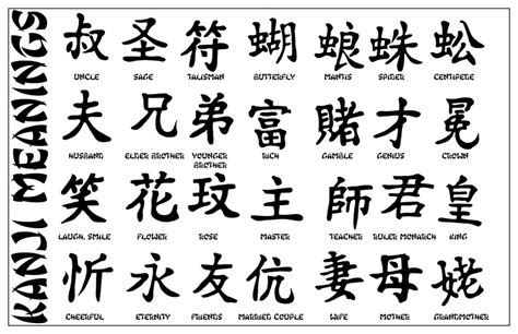 beautiful chinese japanese kanji tattoo symbols amp designs quotes
