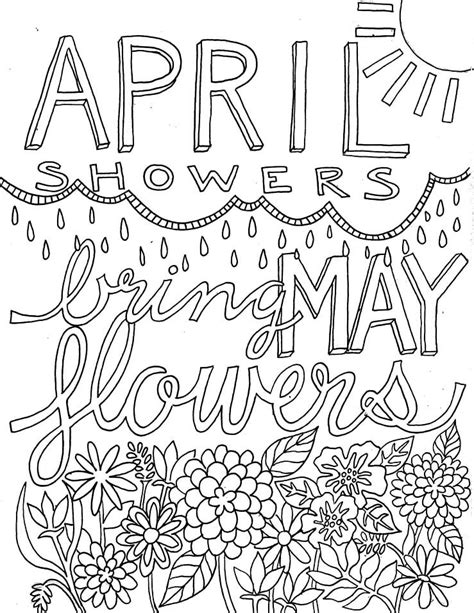 april coloring pages  printable coloring pages  kids