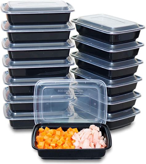 ctc stackable meal prep containers  lids oz  sets walmartcom