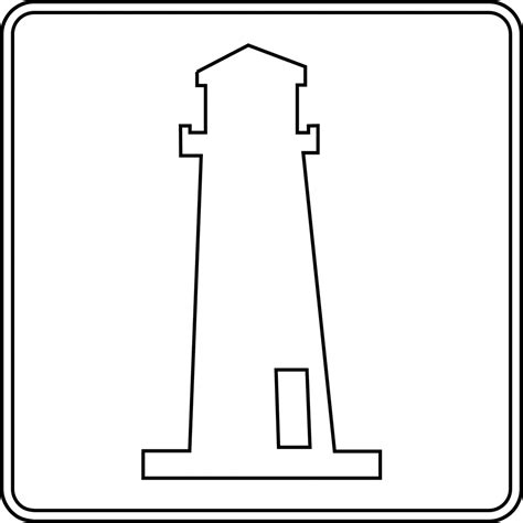 lighthouse outline clipart