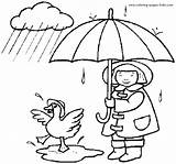 Coloring Pages Rain Girl People Color Duck Kids Animal Playing Jobs Family Sheets Girls Printable Childstoryhour Ducks Gif Do Found sketch template