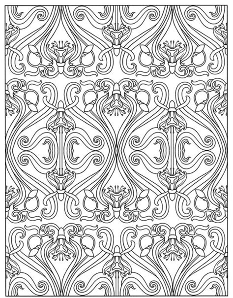 art deco patterns coloring pages  adults  print fumkl