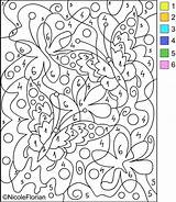 Coloring Nicole Color Number Numbers Pages Florian Adults Colour sketch template