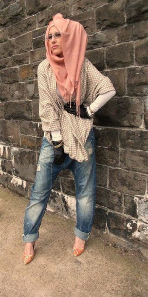 latest casual hijab styles  jeans   trends