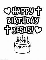 Coloring Jesus Birthday Happy Pages Popular sketch template