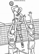 Pallavolo Colorare Disegni Partita Printablecolouringpages sketch template