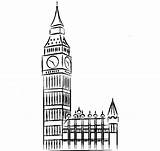 Ben Big Tower Clock Coloring England Pages Proud Netart London Kids Draw Drawings Color Print sketch template