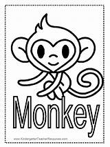 Coloring Monkey Pages Printable Print Cute Baby Hummingbird Colored Worksheets Word Children Everfreecoloring Printables Selection Learn Too Help Will Popular sketch template