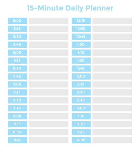 printable weekly calendar   minute time slots photo