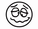 Coloring Funny Pages Face Popular Smiley sketch template