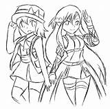Maidens Xero Lineart sketch template