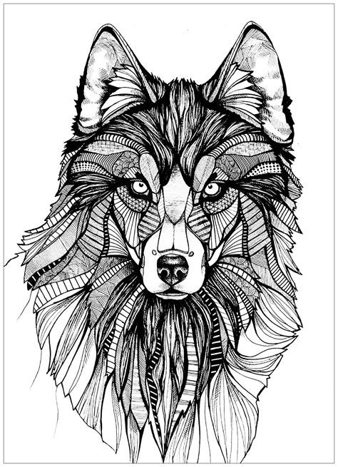 printable wolf coloring pages  kids wolf  wolves adult