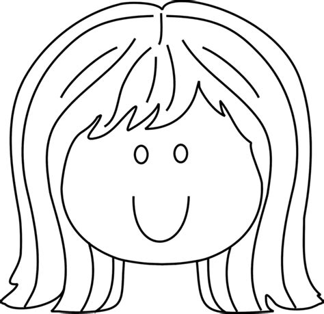 girl face coloring page jos gandos coloring pages  kids clipart