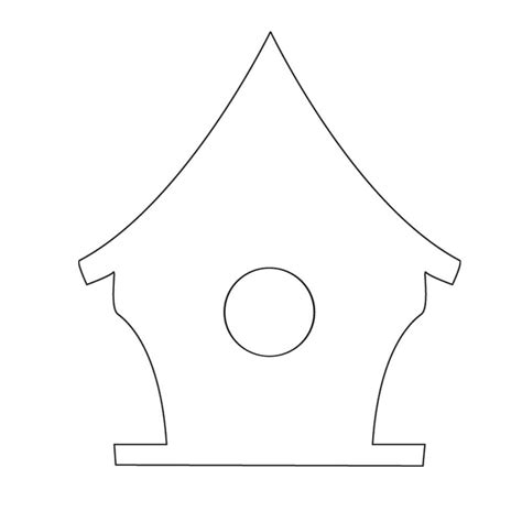 birdhouse printable pinterest birdhouses birdhouse  template
