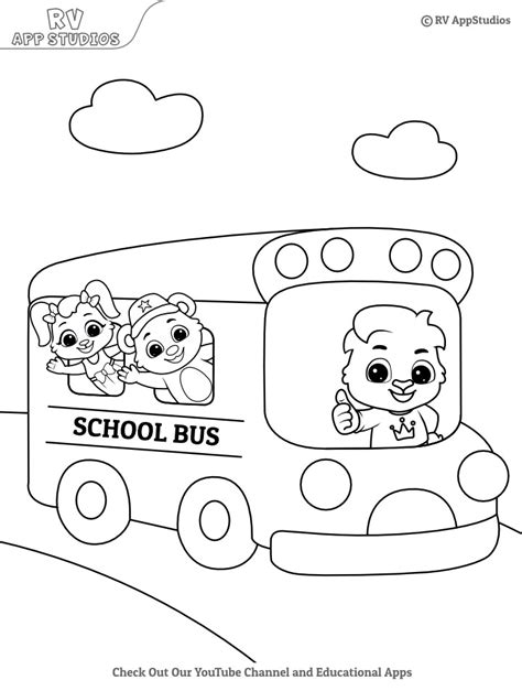 baby bus coloring pages coloring home