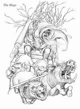 Discworld Hogfather Terry Pratchett Bronze sketch template