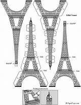 Edificios Recortables Recortar Monumentos Conoce Símbolos Diviértete Francia sketch template