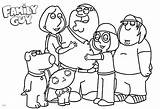 Family Guy Coloring Pages Members Printable Color Adults Kids sketch template