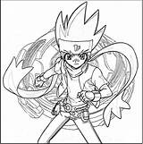 Beyblade Coloring Kids Pages Printable sketch template