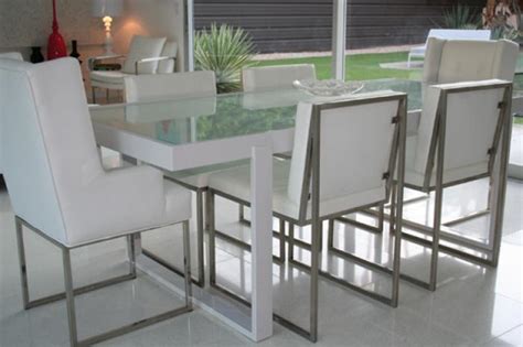 Dining Table White Dining Table Frosted Glass