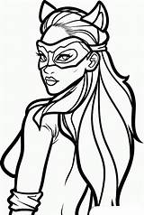Catwoman Hathaway Anne Dragoart Dibujosparacolorear Superheroinas Gatubela Colorearimagenes Gatas Faciles Colorir Quinn Joker Gatúbela Acertijo sketch template