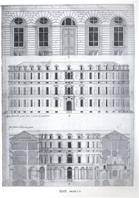 architectural drawing serlios treatise  domestic architecture