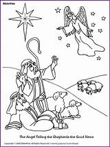Shepherds Nativity Telling Biblewise Korner Preschool sketch template