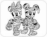 Minnie Disneyclips Treating sketch template