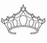 Coroa Tiaras Coroas Molde Bela sketch template