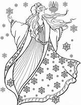 Colorat Coloring Pages Fairy Cu Plansa Colouring Winter Choose Board sketch template
