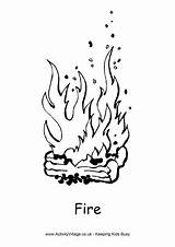 Fire Colouring Pages Coloring Color Activity Activityvillage Winter Village Explore Getcolorings sketch template