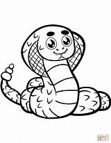 Coloring Cobra Pages Cute Reptiles Snakes Worksheets Parentune Kids sketch template