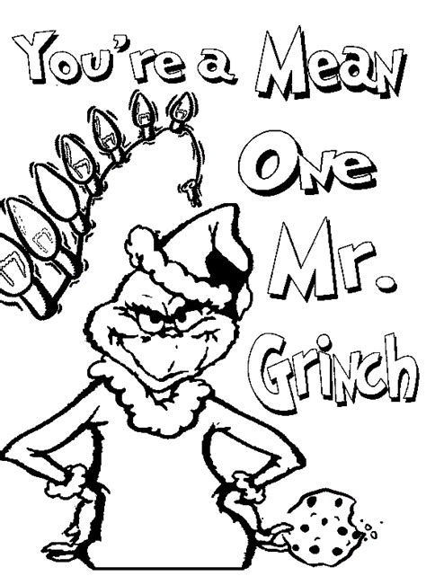 grinch coloring pages  printable grinch coloring pages print