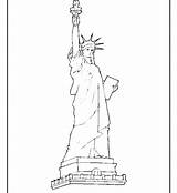 Liberty Statue Coloring Pages Print Color Getdrawings Getcolorings Printable Pencil Drawing sketch template