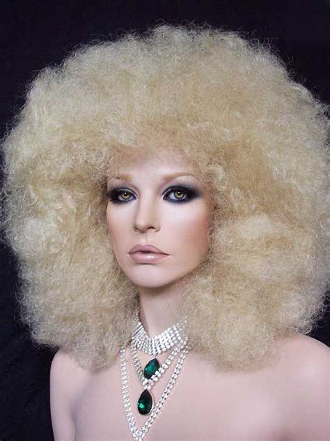 Super Large Afro Our Homage To Marlene Dietrich In Blonde