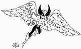 Coloring Pages Hawkman Dc Comics Template sketch template
