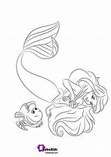 Tracing Bubakids Ariel sketch template