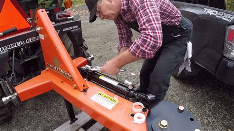 hydraulic angling kit installation landpride rb rear blade kubota lx tractor