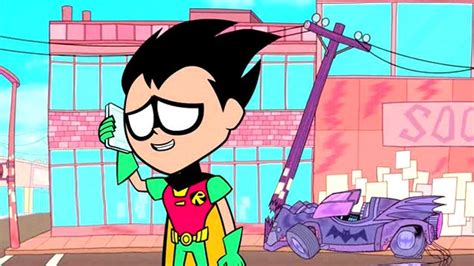 robin gets his license revoked on teen titans go