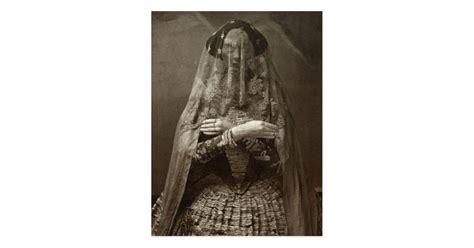 spooky victorian photograph  dead woman  dress postcard zazzlecom
